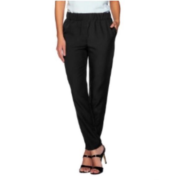 Halston Heritage Black Trouser Dress Pants Slacks Size 4 - Picture 1 of 11